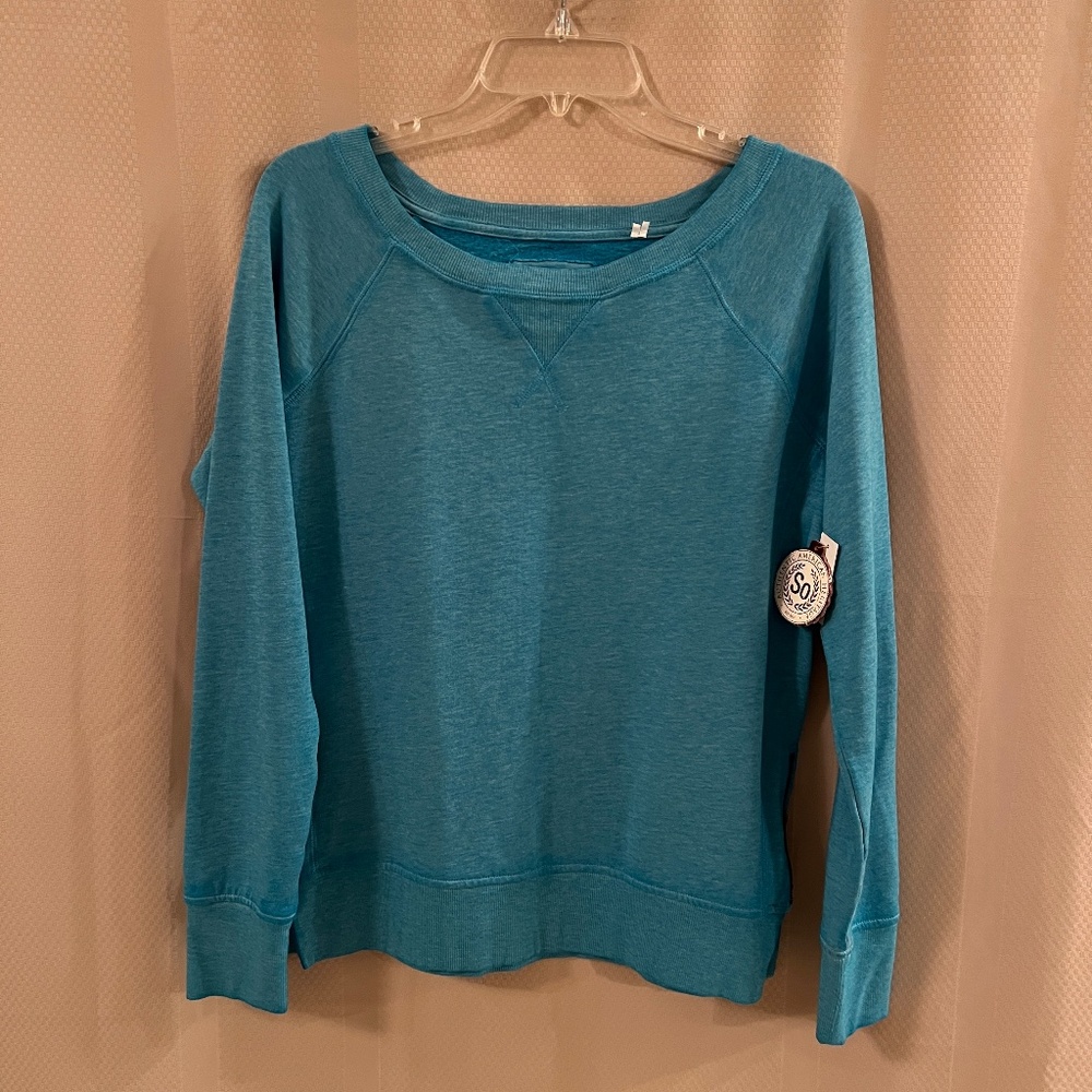 SO Side Zip Pullover Ocean Sea Size Large NWT